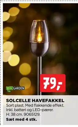 jem & fix SOLCELLE HAVEFAKKEL tilbud