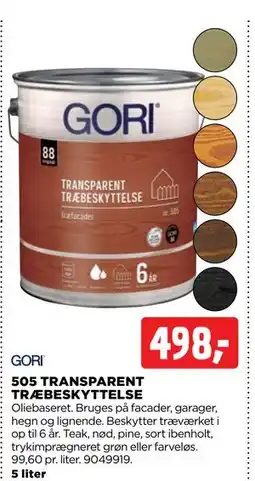 jem & fix 505 TRANSPARENT TRÆBESKYTTELSE tilbud