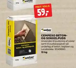jem & fix CEMPEXO BETONOG SOKKELPUDS tilbud
