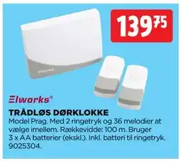 jem & fix TRÅDLØS DØRKLOKKE tilbud