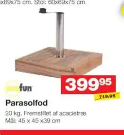 Bauhaus Parasolfod tilbud