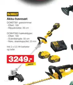 Bauhaus DEWALT Akku-havesæt tilbud