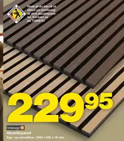 Bauhaus Bldesign akustikpanel tilbud