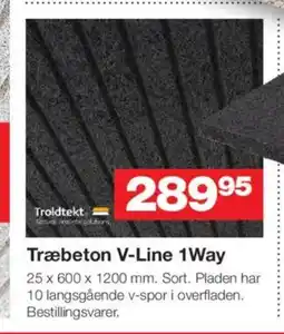 Bauhaus Træbeton V-Line 1Way tilbud