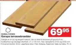 Bauhaus GLOBAL TIMBER Garapa terrassebrædder tilbud