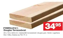 Bauhaus FRØSLEVƏ Douglas Terrassebræt tilbud