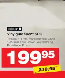 Bauhaus Bldesign vinylgulv silent spc tilbud