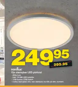 Bauhaus Nordlux® oja dæmpbar led plafond tilbud