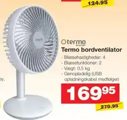 Bauhaus Otermo Termo bordventilator tilbud