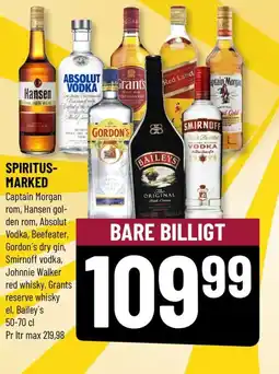 Løvbjerg SPIRITUS- MARKED Captain Morgan tilbud