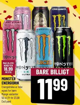 Løvbjerg Monster energidrik tilbud