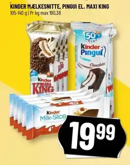 Løvbjerg KINDER MÆLKESNITTE, PINGUI EL. MAXI KING tilbud