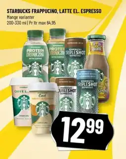 Løvbjerg STARBUCKS FRAPPUCINO, LATTE EL. ESPRESSO tilbud