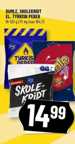 Løvbjerg DUMLE, SKOLEKRIDT EL. TYRKISK PEBER tilbud