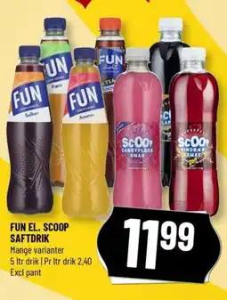 Løvbjerg FUN EL. SCOOP SAFTDRIK Mange varianter tilbud