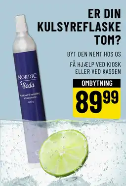 Løvbjerg Er din kulsyreflaske tom? tilbud