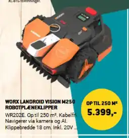 XL-BYG WORX LANDROID VISION M250 ROBOTPLENEKLIPPER tilbud