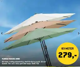XL-BYG FLORIDA PARASOL GRØN tilbud