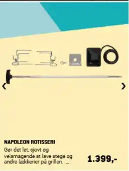 XL-BYG NAPOLEON ROTISSERI Gør det let, sjovt og tilbud