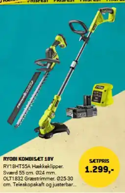 XL-BYG RYOBI KOMBISÆT 18V tilbud