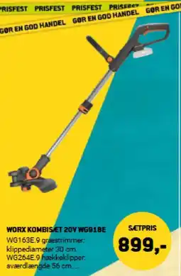 XL-BYG WORX KOMBIS ET 20V WG918E tilbud