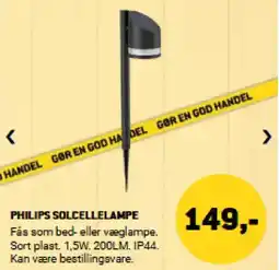 XL-BYG PHILIPS SOLCELLELAMPE tilbud