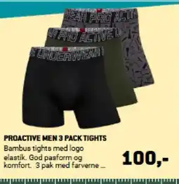 XL-BYG PROACTIVE MEN 3 PACK TIGHTS tilbud