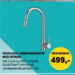 XL-BYG VASSO KU11 KOKKENARMATUR MED UDTRÆK tilbud