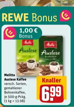 Melitta Auslese Kaffee versch. Sorten, gemahlener Bohnenkaffee,
