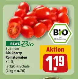 REWE DE Spanien: Bio Cherry Romatomaten tilbud