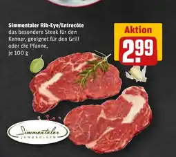 REWE DE Simmentaler Rib-Eye/Entrecôte tilbud