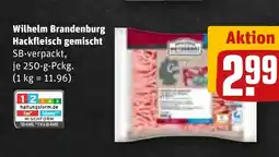 REWE DE Wilhelm Brandenburg Hackfleisch gemischt SB-verpackt, tilbud