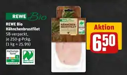 REWE DE REWE Bio Hähnchenbrustfilet tilbud