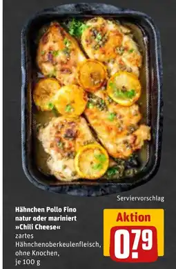 REWE DE Hähnchenoberkeulenfleisch, ohne Knochen, tilbud