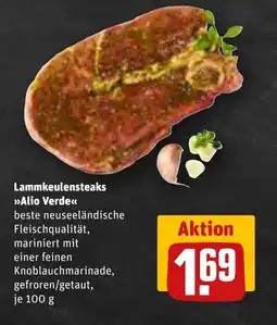 REWE DE Lammkeulensteaks >>Alio Verde<< tilbud
