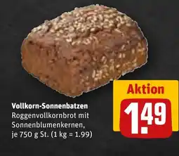 REWE DE Vollkorn-Sonnenbatzen tilbud