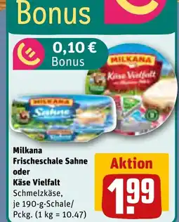 REWE DE Milkana Frischeschale Sahne tilbud