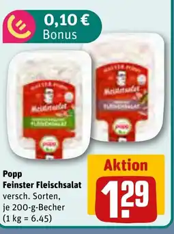 REWE DE Popp Feinster Fleischsalat tilbud