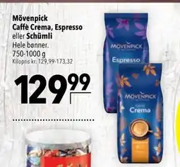 Citti Mövenpick Caffè Crema, Espresso eller Schümli tilbud