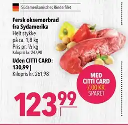 Citti Fersk oksemørbrad fra Sydamerika tilbud