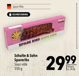 Citti Schulte & Sohn Spareribs tilbud