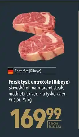 Citti Fersk tysk entrecôte (Ribeye) tilbud