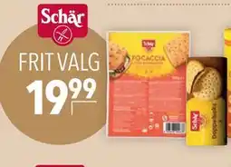Citti Schär Glutenfri focaccia med rosmarin tilbud