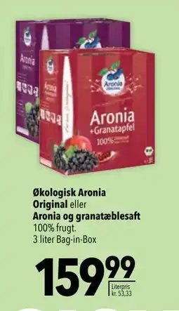 Citti Økologisk Aronia Original eller Aronia og granatæblesaft tilbud