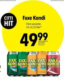 Citti Faxe Kondi tilbud