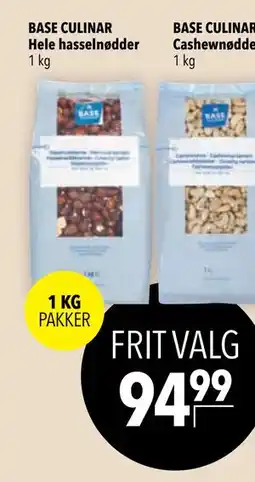 Citti BASE CULINAR Hele hasselnødder tilbud