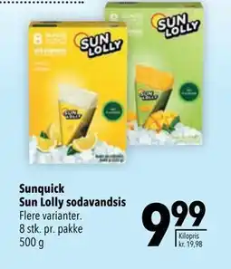 Citti Sunquick Sun Lolly sodavandsis tilbud