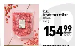 Citti KoRo Frysetørrede jordbær tilbud