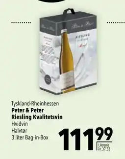 Citti Peter & Peter Riesling Kvalitetsvin tilbud