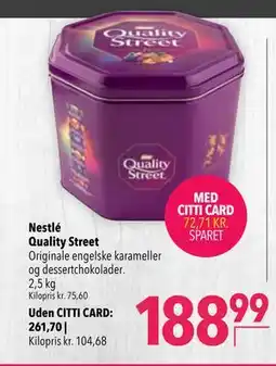 Citti Nestlé Quality Street tilbud
